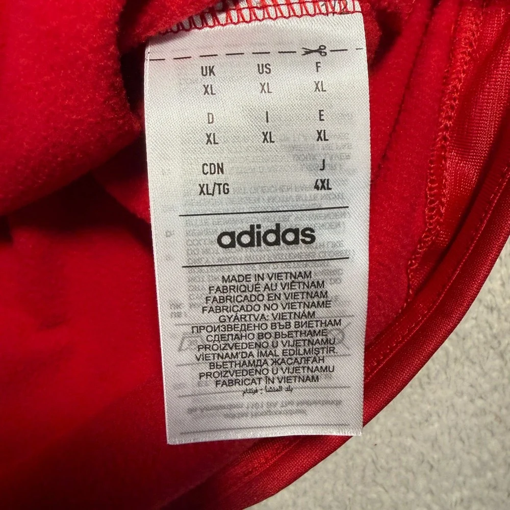 Adidas IU Indy Jaguars Pullover Men XL Red Quarter Zip Embroidered Sporty Active